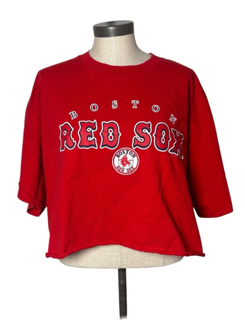 Vintage Boston Red Sox Cropped Tee Lee Sport MLB Graphic XL